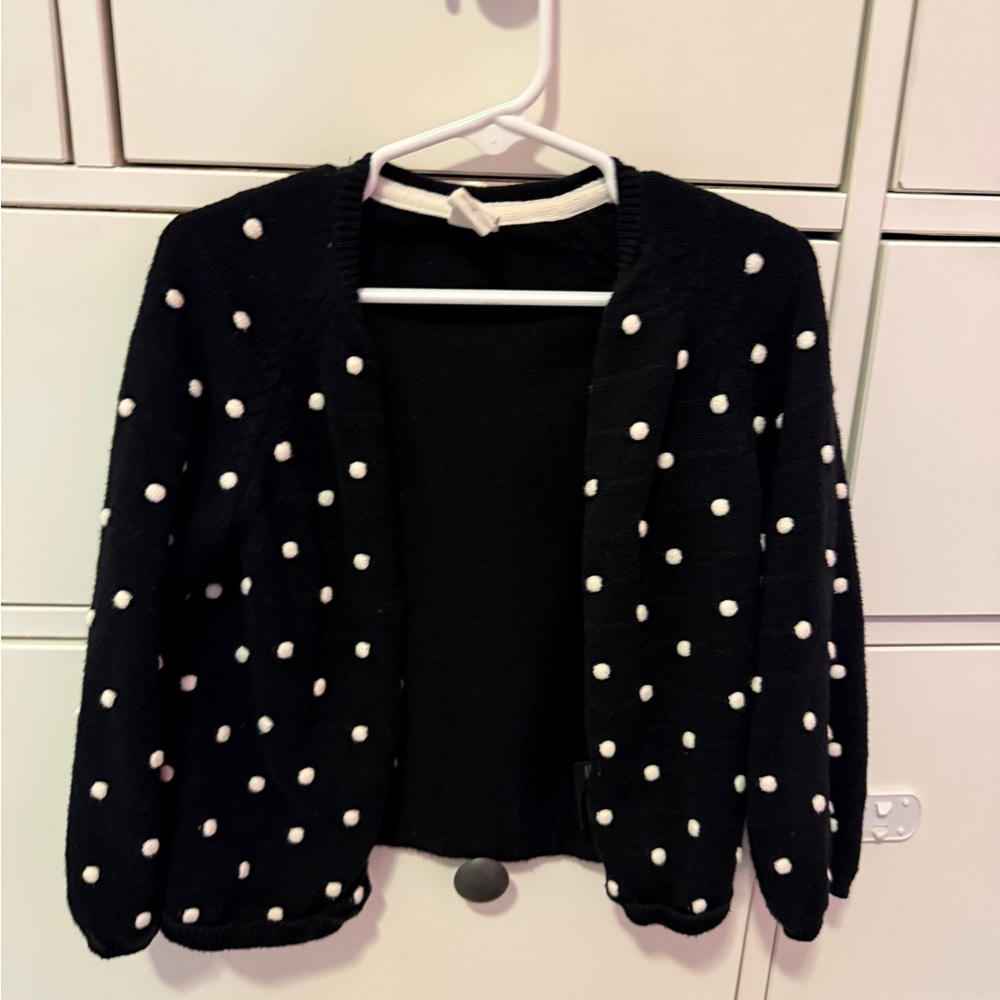 H&M Black and White Polka Dot Kids Sweater